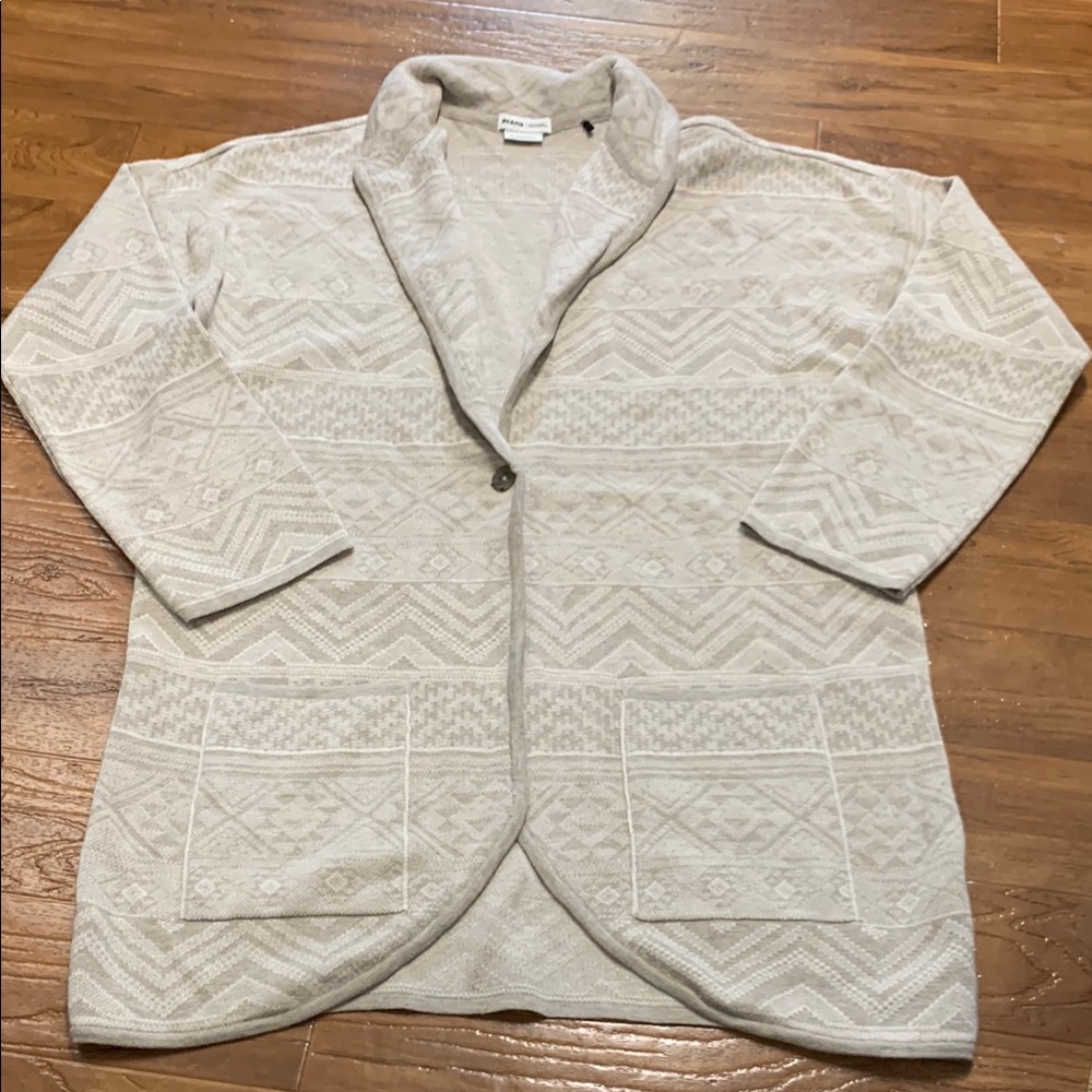 Prana organic cotton & wool Open-Front Shawl Collar Jacket
